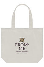 Cream Everyday Canvas Shoulder Tote | From Me Fitness Apparel