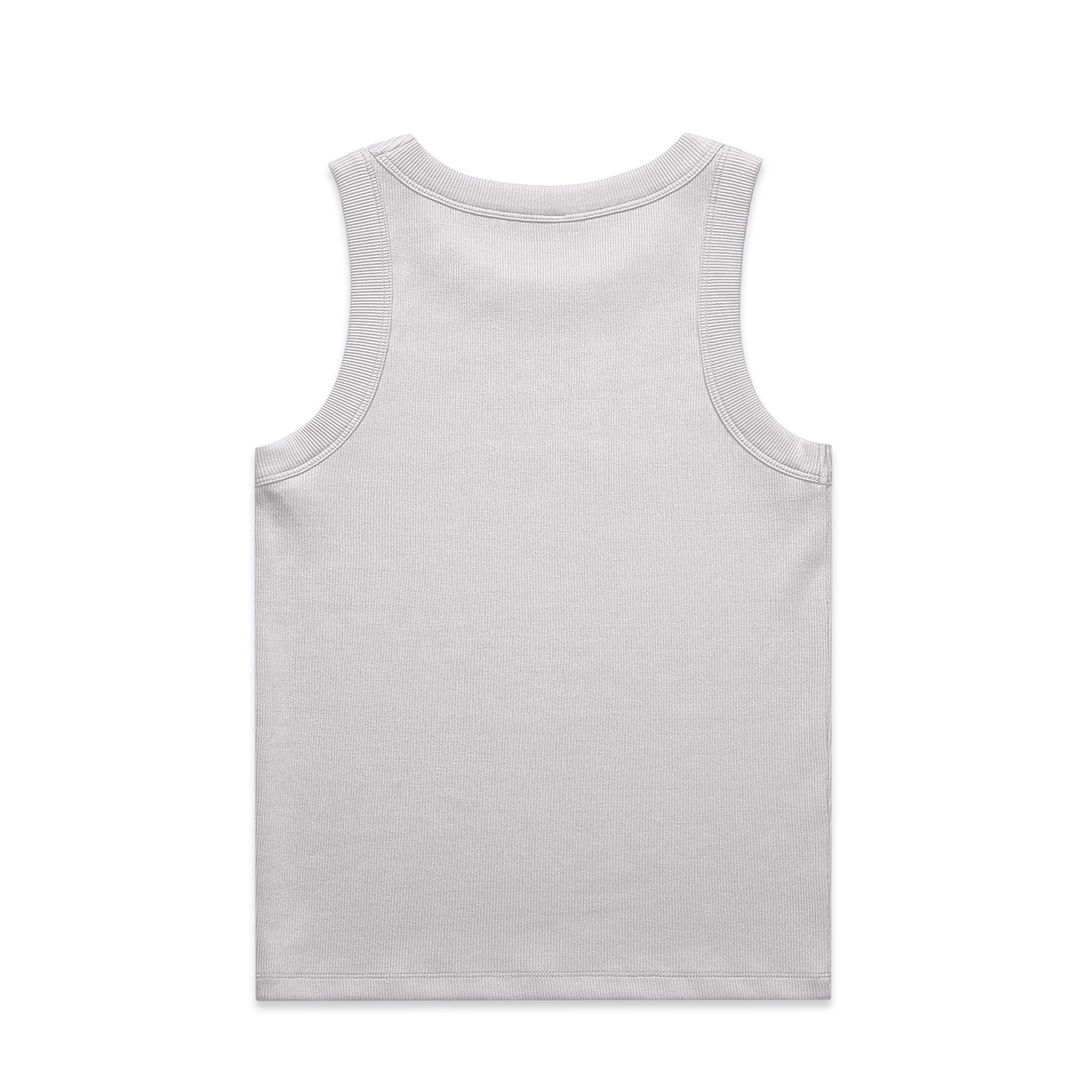 White Womens Organic Rib Tank | From Me Fitness Apparel
