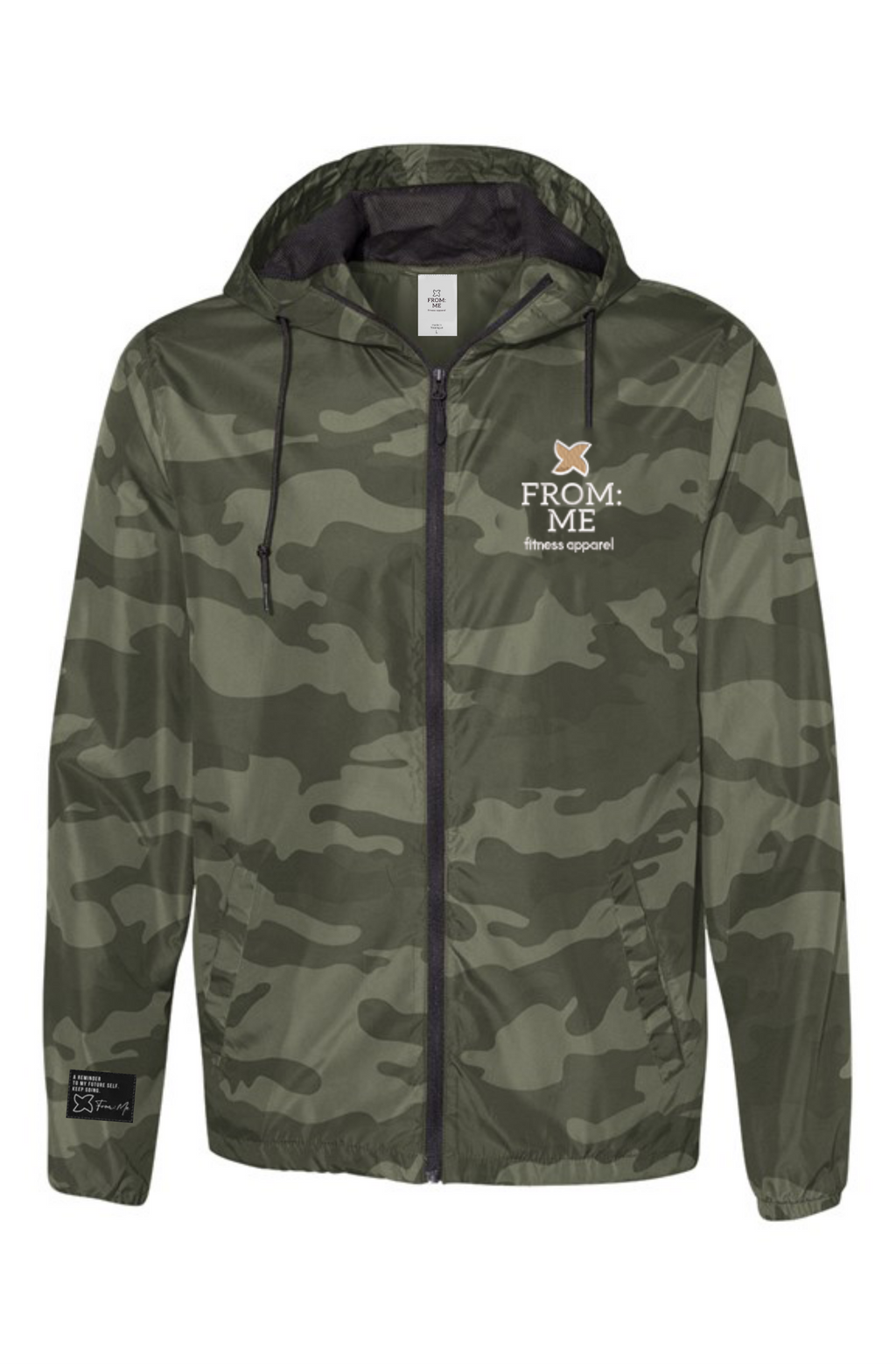 Forest Camo Packable Windbreaker