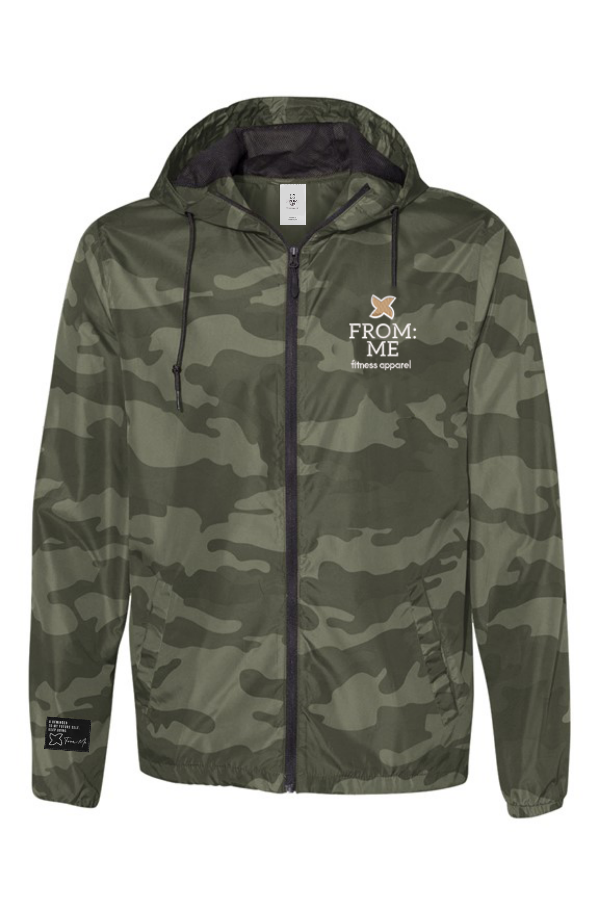 Forest Camo Packable Windbreaker