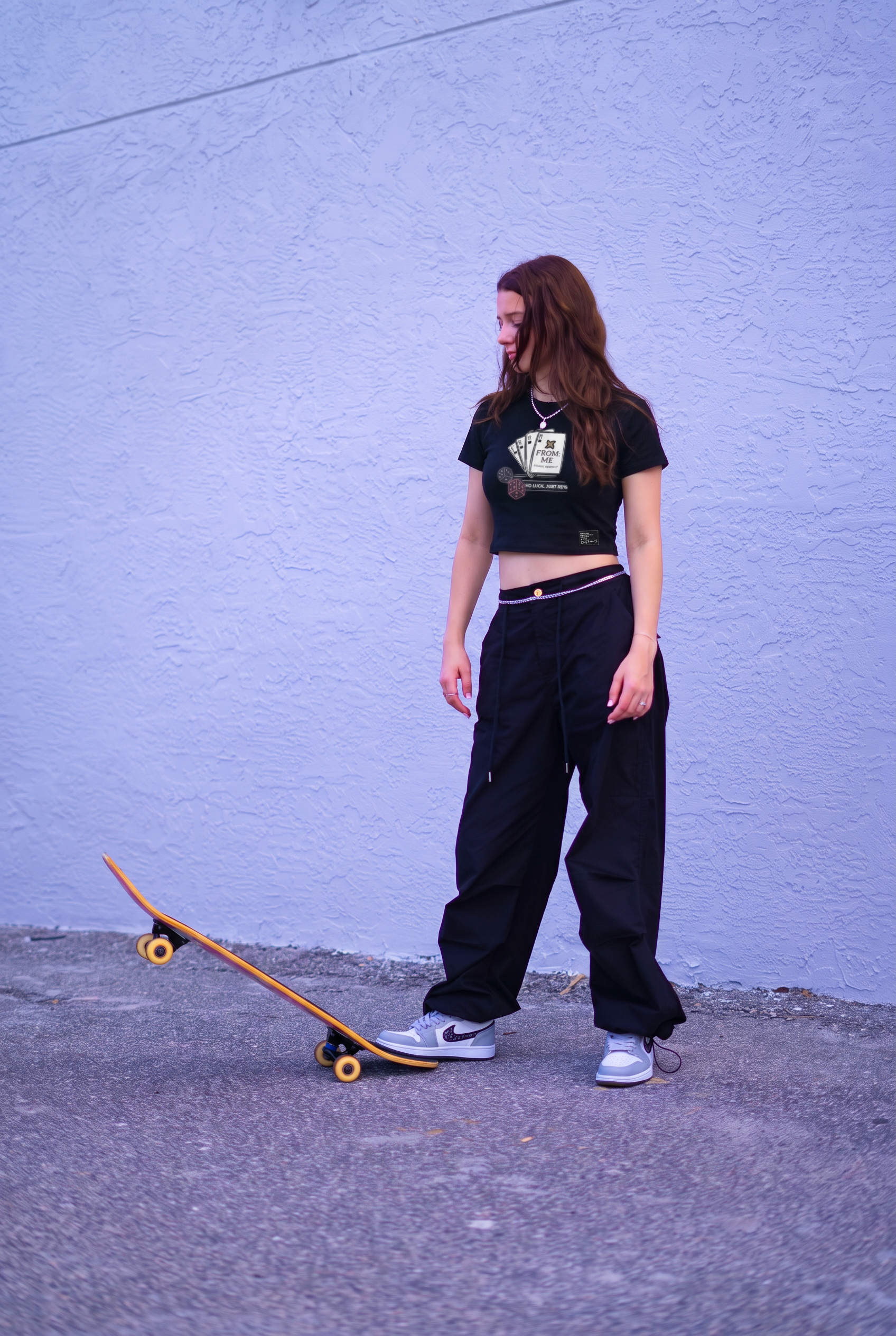 No Luck Just Reps Crop Tee