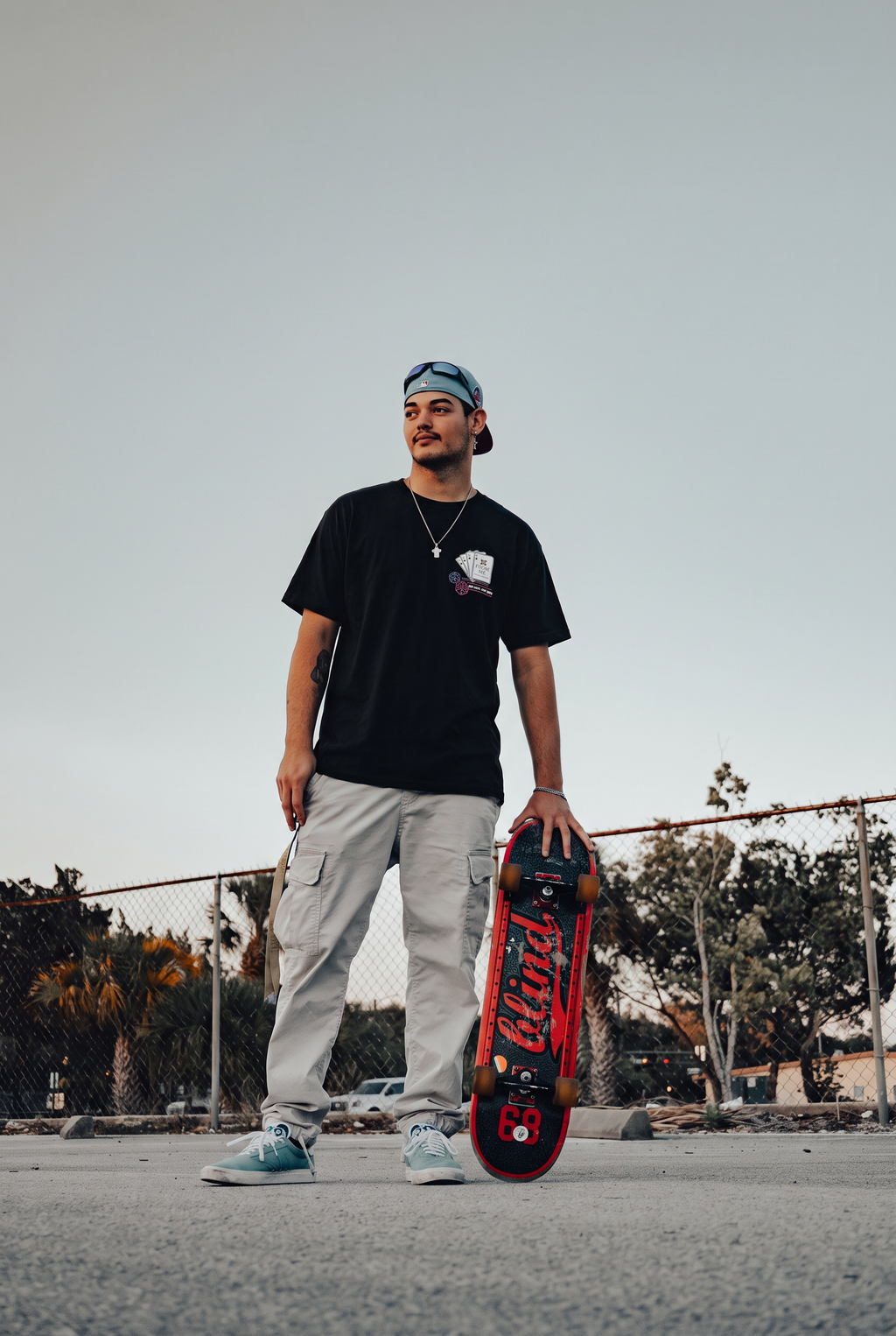 No Luck Just Reps Oversized Tee