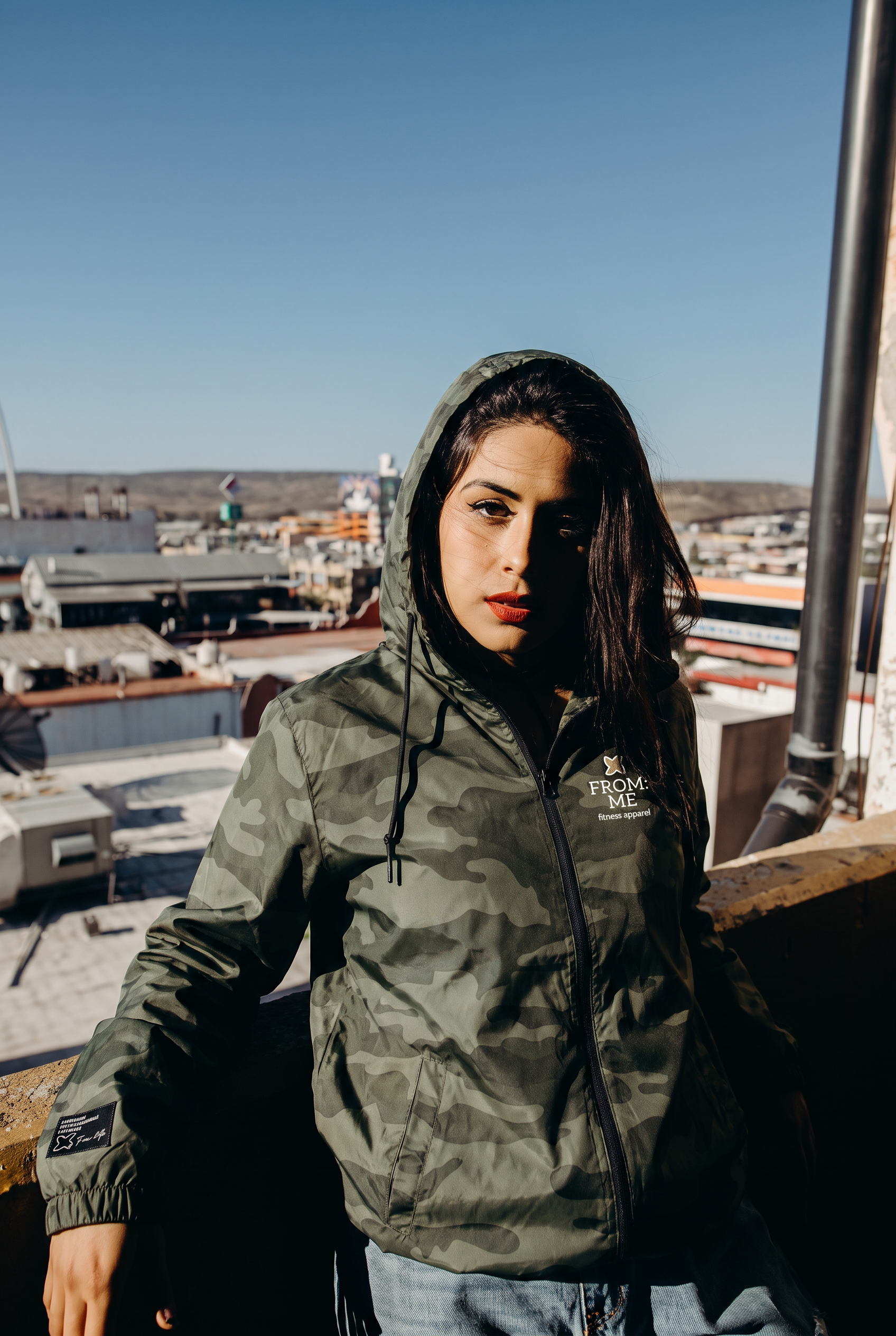 Forest Camo Packable Windbreaker
