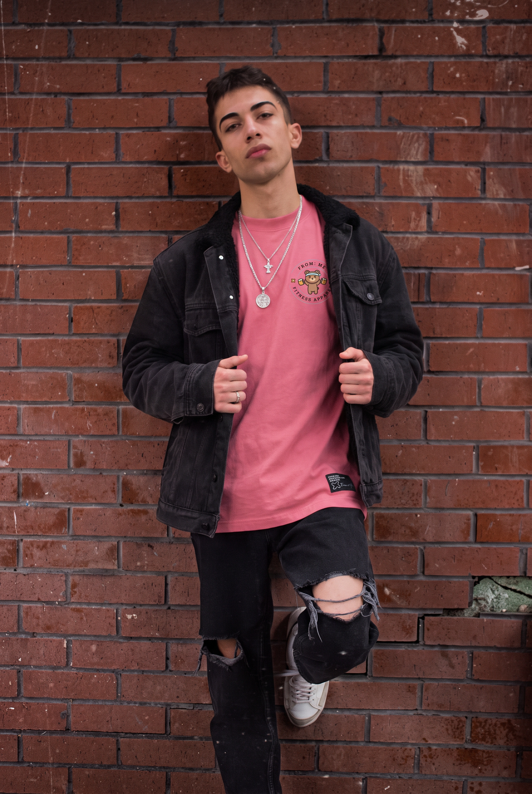 Keep Going Bear Oversized Tee