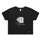 No Luck Just Reps Crop Tee