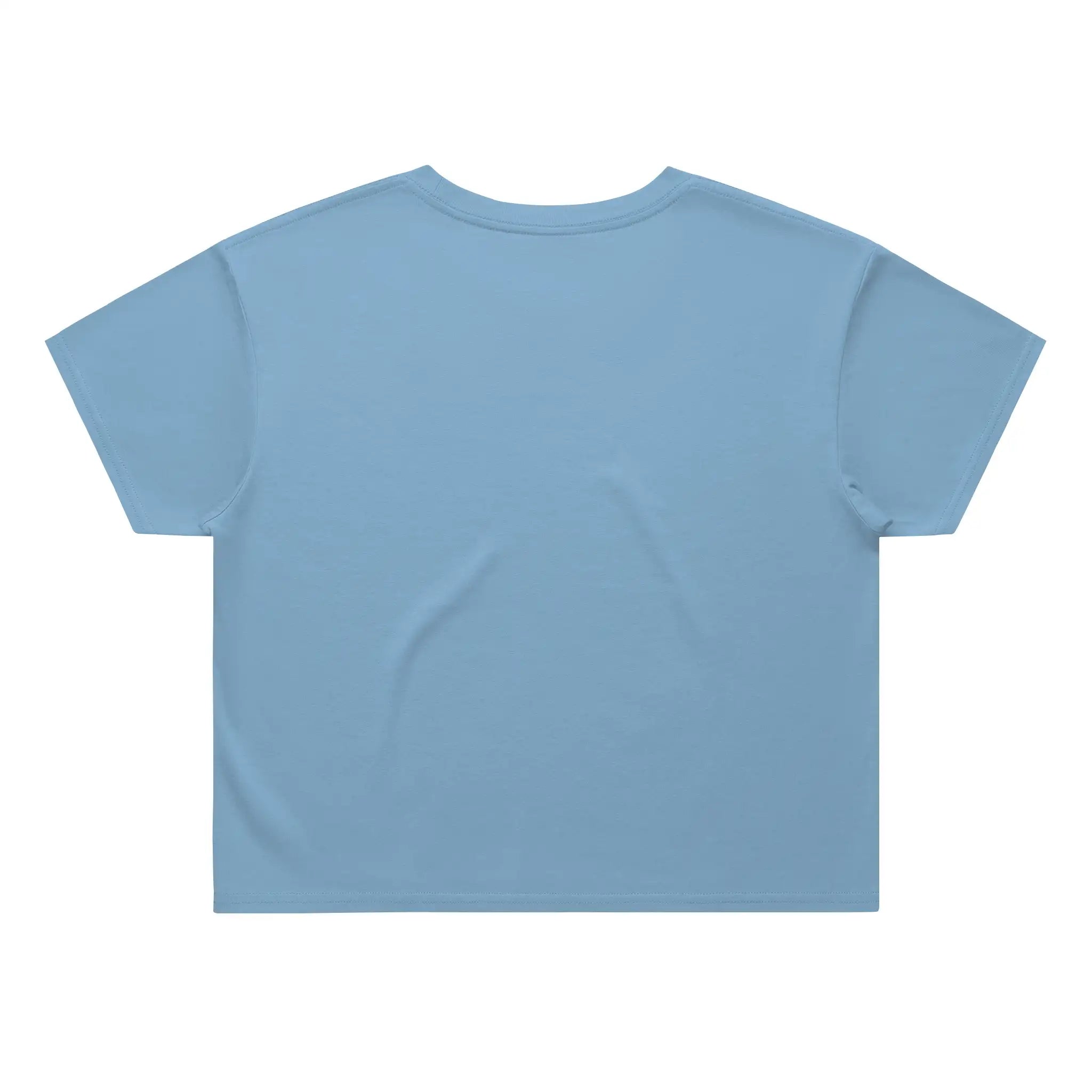Light Blue Filipino Heritage Oversized Crop Tee — back view | From Me Fitness Apparel