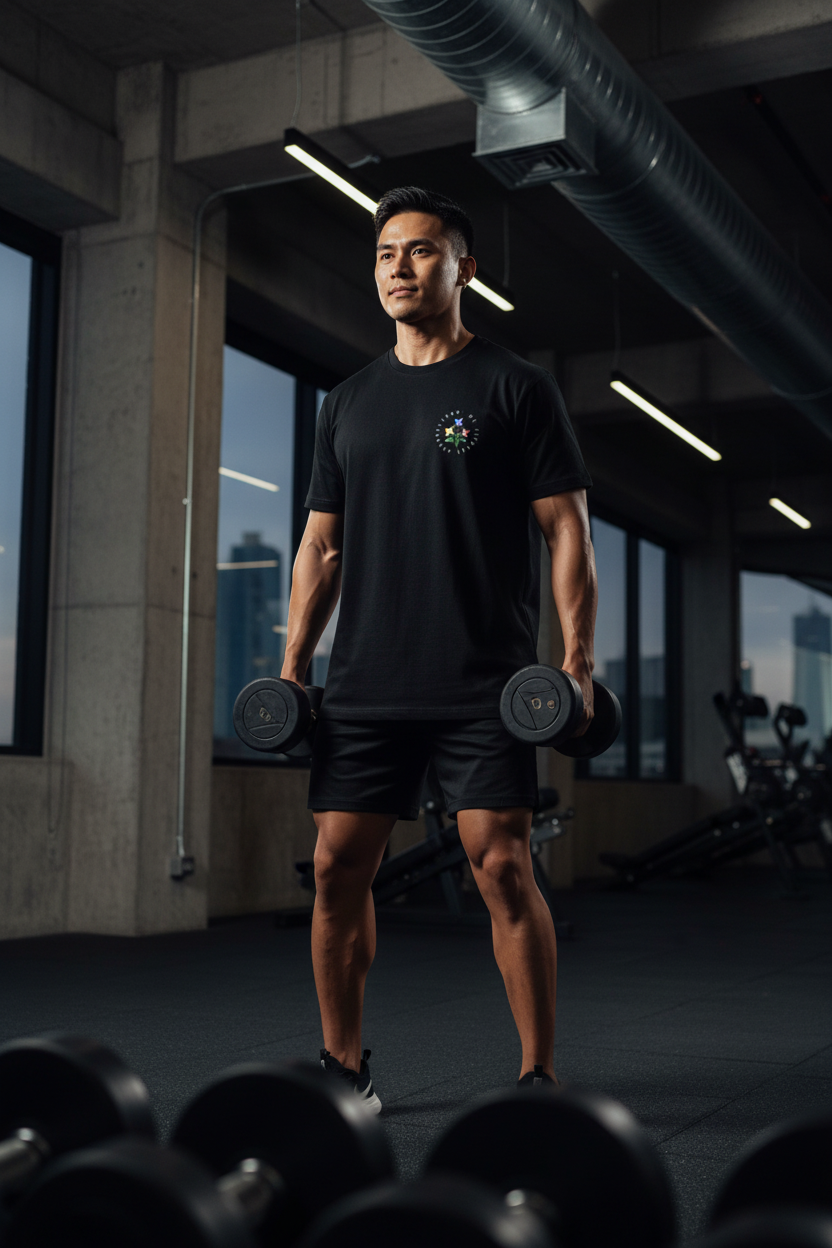 Filipino Heritage From Me Fitness Apparel shirt in black lifestyle gym photo