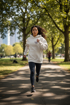 Bone Running Club Hoodie — action photo | From Me Fitness Apparel